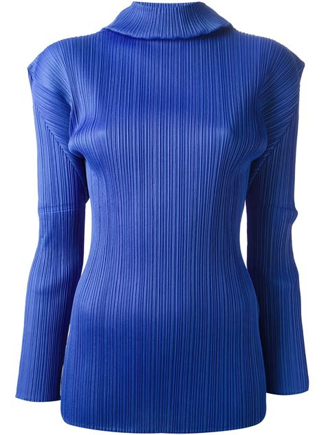 Pleats Please Issey Miyake pleated blouse